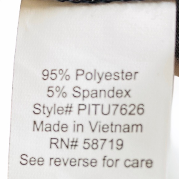 NY Collection Womens Blouse Multicolor Floral PL - Picture 7 of 8